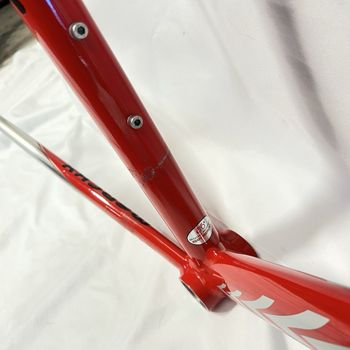 Used Eddy Merckx 25th Anniversary Frameset 60cm Easton EC90 Aero Carbon Fork Seatpost Frameset 2005 Road & Gravel, Red — image 15 of 18