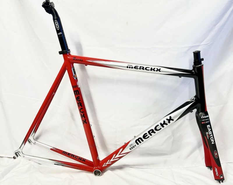 Used Eddy Merckx 25th Anniversary Frameset 60cm Easton EC90 Aero Carbon Fork Seatpost Frameset 2005 Road & Gravel