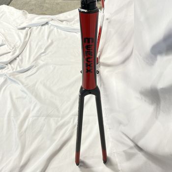 Used Eddy Merckx 25th Anniversary Frameset 60cm Easton EC90 Aero Carbon Fork Seatpost Frameset 2005 Road & Gravel, Red — image 17 of 18