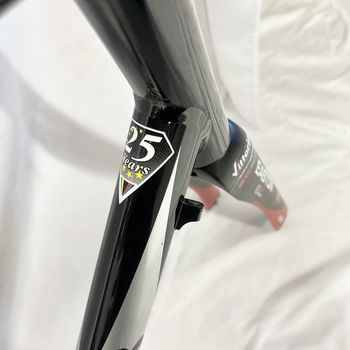 Used Eddy Merckx 25th Anniversary Frameset 60cm Easton EC90 Aero Carbon Fork Seatpost Frameset 2005 Road & Gravel, Red — image 5 of 18