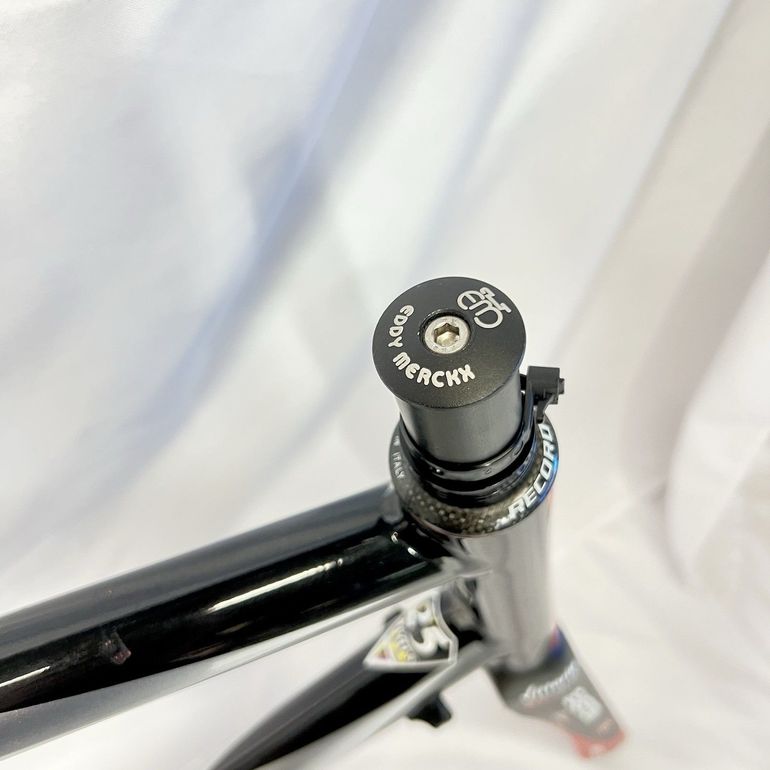 Used Eddy Merckx 25th Anniversary Frameset 60cm Easton EC90 Aero Carbon Fork Seatpost Frameset 2005 Road & Gravel, Red — image 14 of 18