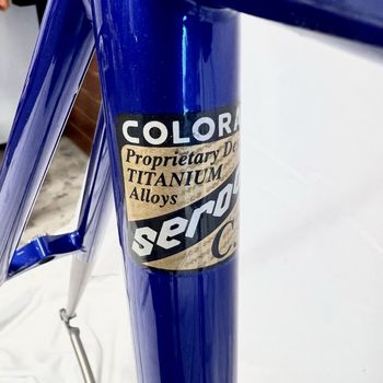 Used Serotta Concours C3 Titanium Frameset 60cm Frameset 2002 Road & Gravel, Blue — image 8 of 12