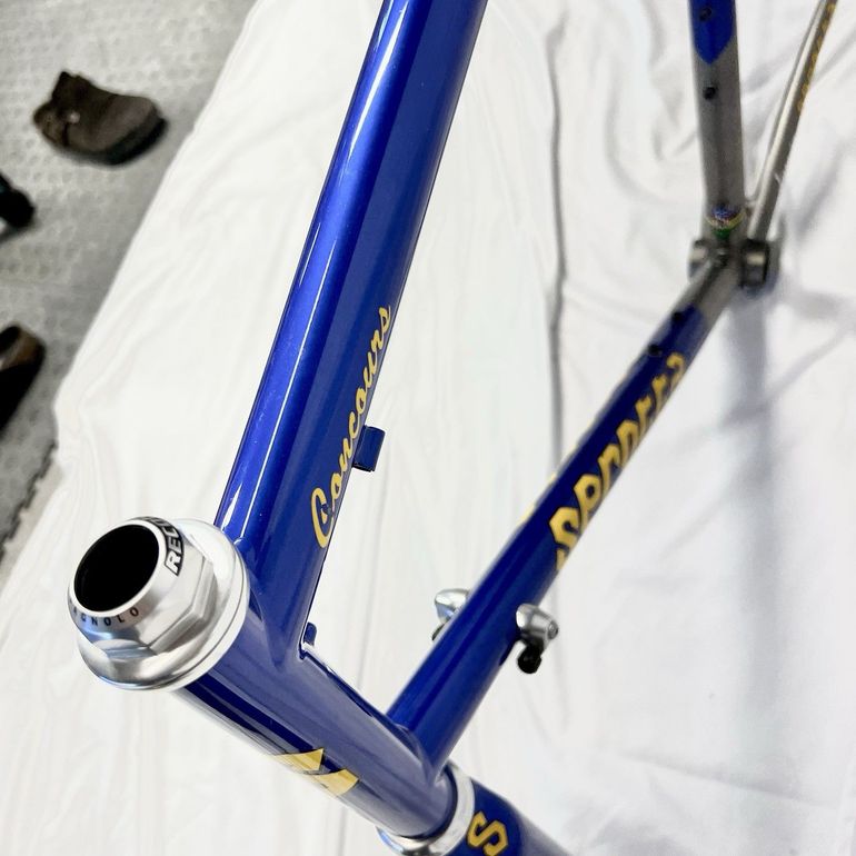 Used Serotta Concours C3 Titanium Frameset 60cm Frameset 2002 Road & Gravel, Blue — image 6 of 12