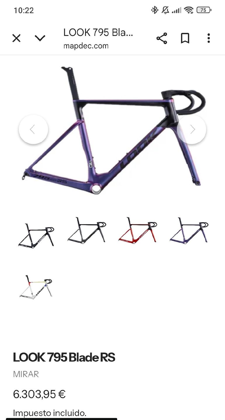 Used Look 795 Frameset 2025 Road & Gravel, Purple — image 12 of 12