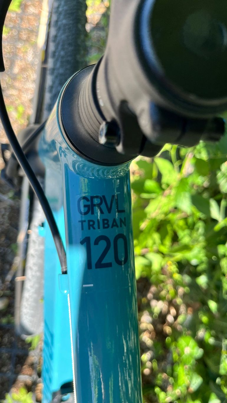 Used TRIBAN Women's Gravel Bike GRVL 120 2022 2022 Road & Gravel, Blue — image 6 of 10