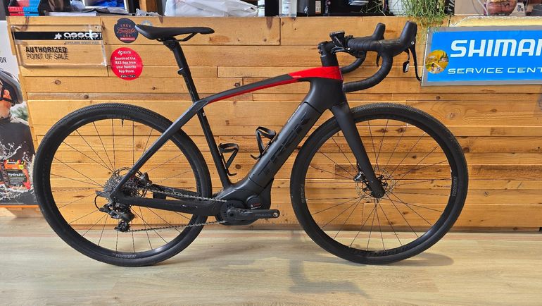 Used Trek Domane+ 2019 2019 Road & Gravel, Light Gray — image 1 of 11