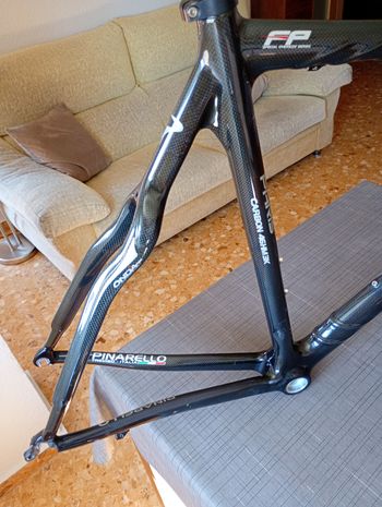 Used Pinarello Paris Carbon 46 HM 3K Frameset 2008 Road & Gravel, Black — image 5 of 11