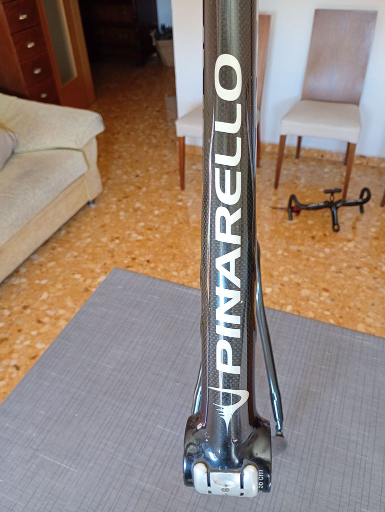 Used Pinarello Paris Carbon 46 HM 3K Frameset 2008 Road & Gravel, Black — image 9 of 11