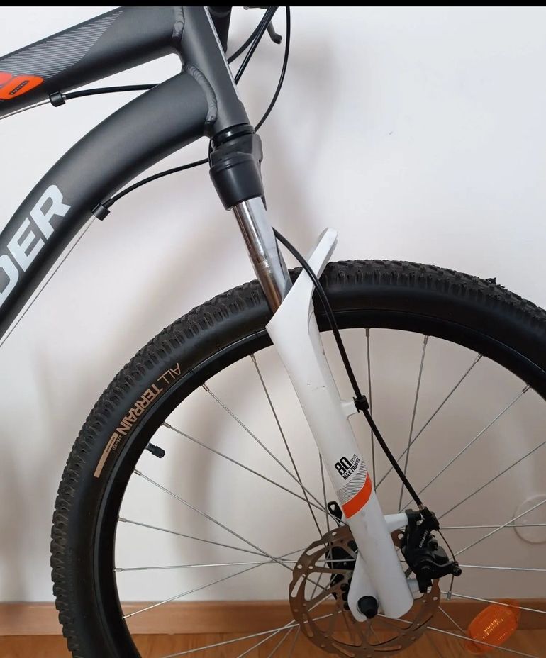 Used ROCKRIDER Mountainbike 27.5 Zoll ST120 Grau/Orange 2025 2025 Mountainbike, Light Gray, 27.5 — image 5 of 5