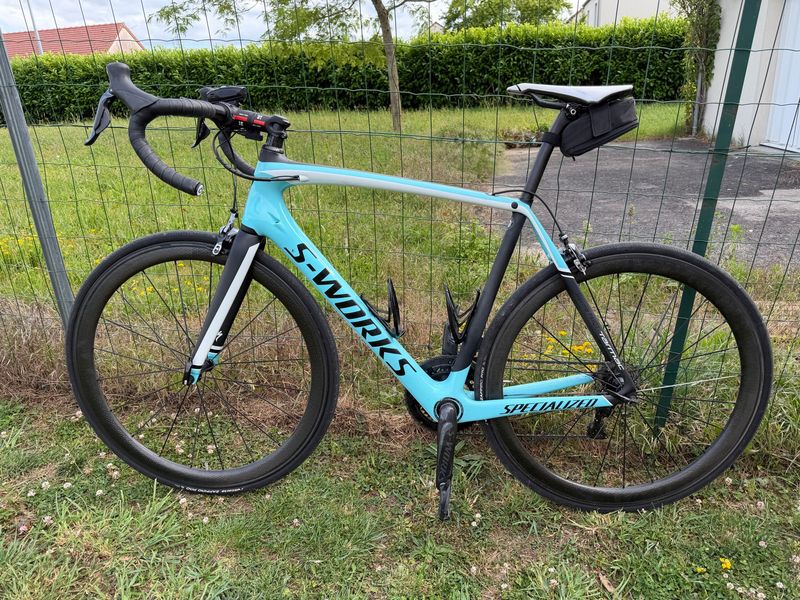 Used Specialized Tarmac Shimano Dura Ace Di2 2015 Road & Gravel, Blue — image 2 of 7