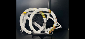 Used Carbon S5 Replica Custom SRAM Red eTap AXS 2023 Road & Gravel, White — image 8 of 8