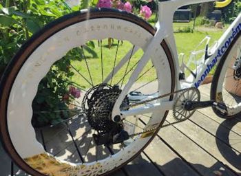 Used Carbon S5 Replica Custom SRAM Red eTap AXS 2023 Road & Gravel, White — image 3 of 8