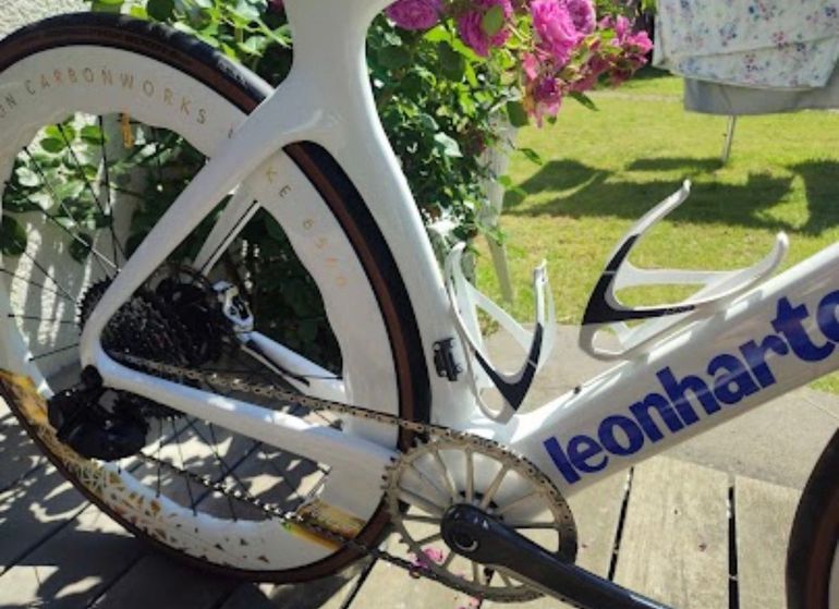 Used Carbon S5 Replica Custom SRAM Red eTap AXS 2023 Road & Gravel, White — image 4 of 8