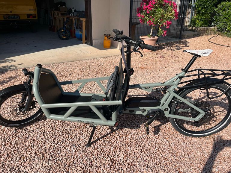 Used Riese & Müller Load4 Shimano Deore XT 2023 Urban, Light Gray — image 2 of 7