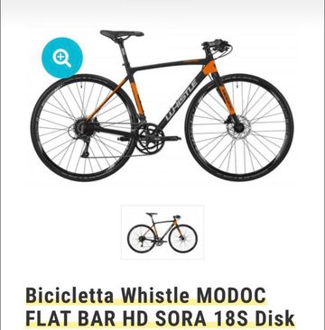 Whistle MODOC FLAT BAR HD SORA 18S Disk 2025 Road & Gravel usato, Arancione — immagine 3 di 3