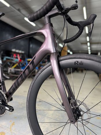 Used Giant Defy Advanced 1 2023 2023 Road & Gravel, Light Gray — image 6 of 24