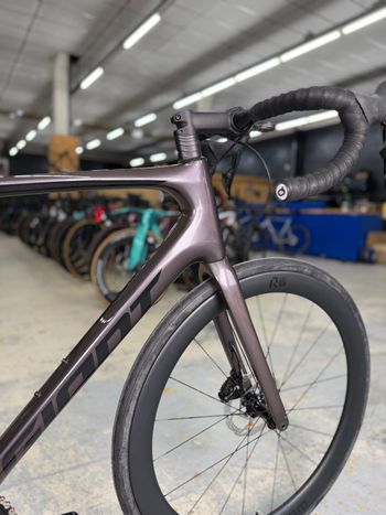 Used Giant Defy Advanced 1 2023 2023 Road & Gravel, Light Gray — image 9 of 24