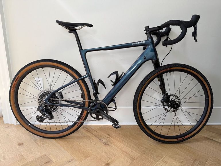 Used Cannondale Topstone Carbon Lefty 1 2020 2020 Road & Gravel, Blue — image 1 of 10