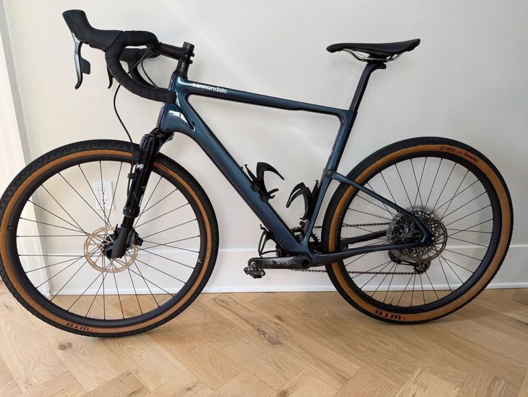 Used Cannondale Topstone Carbon Lefty 1 2020 2020 Road & Gravel, Blue — image 2 of 10