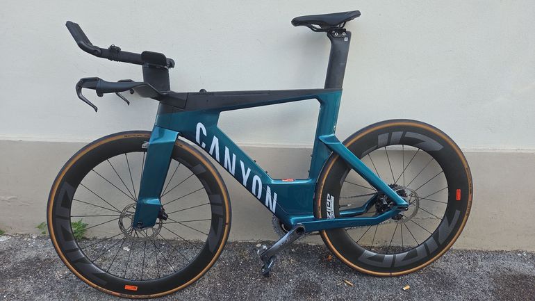 Used Canyon Speedmax CF SLX 8 eTap 2023 2023 Road & Gravel, Green — image 2 of 3