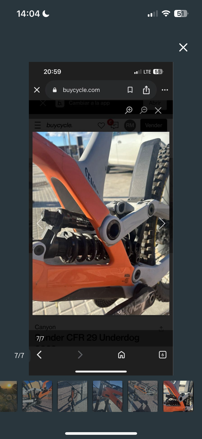 Używany Canyon Sender CFR Mullet Underdog 2023 2023 Mountainbike — zdjęcie 6 z 7