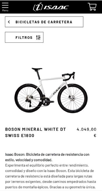 Used Isaac Boson Shimano Ultegra 2021 Road & Gravel, White — image 7 of 7