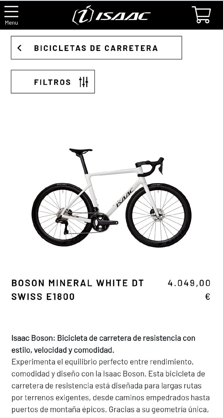 Used Isaac Boson Shimano Ultegra 2021 Road & Gravel, White — image 7 of 7