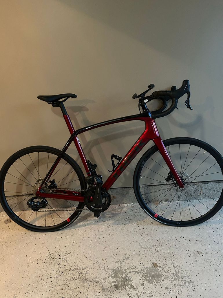 Used Trek Domane Campagnolo Super Record EPS 2022 Road & Gravel, Red — image 1 of 3