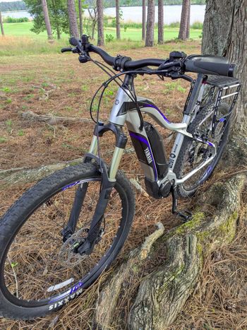 Used Focus Yamaha YDX Torc E-Mountain Bike SLX GS Shadow 2020 2020 Mountainbike, Blue, 27.5 (650B) — image 3 of 12