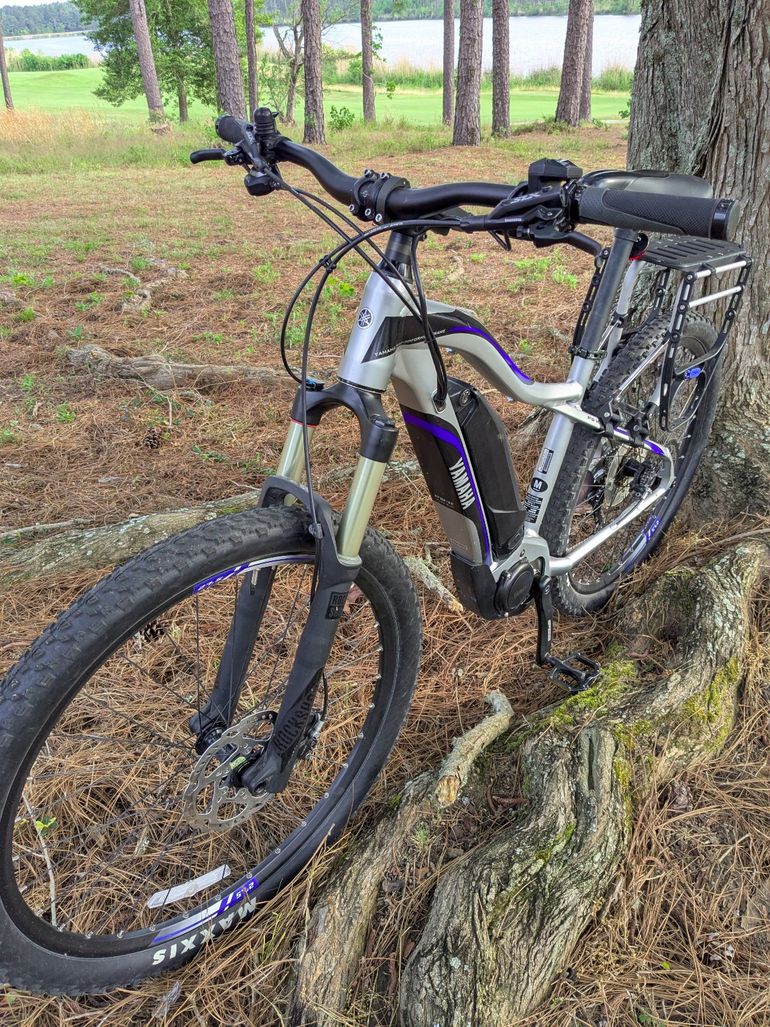 Used Focus Yamaha YDX Torc E-Mountain Bike SLX GS Shadow 2020 2020 Mountainbike, Blue, 27.5 (650B) — image 3 of 12