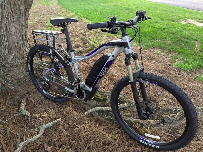 Used Focus Yamaha YDX Torc E-Mountain Bike SLX GS Shadow 2020 2020 Mountainbike, Blue, 27.5 (650B) — image 2 of 12