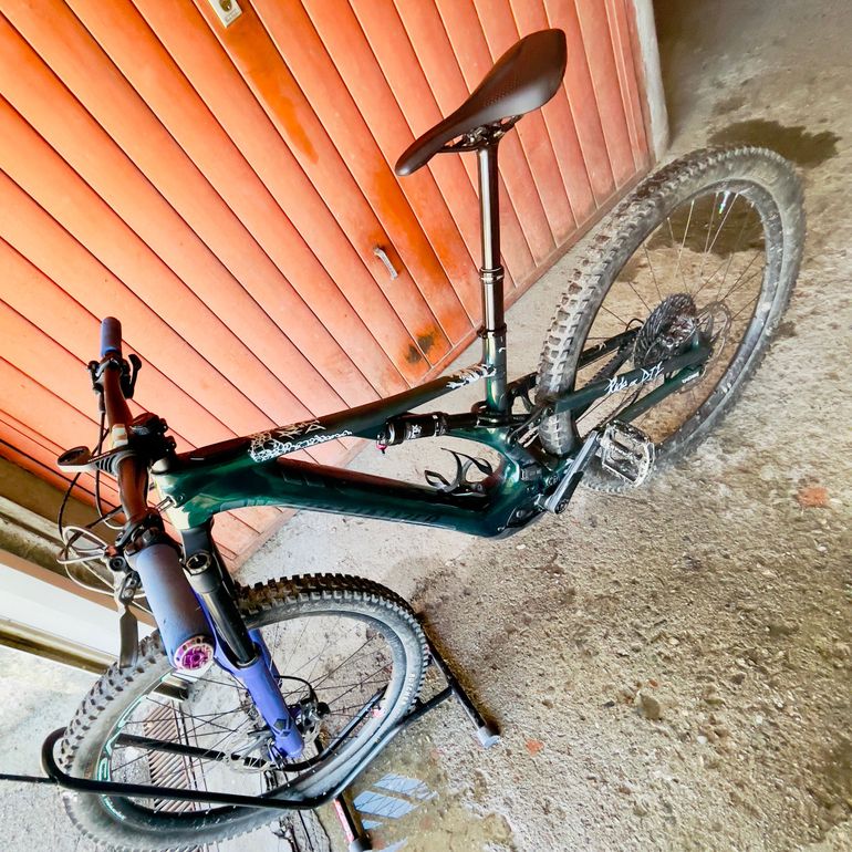 Gebrauchtes Specialized Turbo Levo SL Comp Carbon 2021 Mountainbike, Grün — Bild 9 von 9