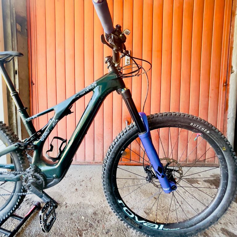 Gebrauchtes Specialized Turbo Levo SL Comp Carbon 2021 Mountainbike, Grün — Bild 4 von 9