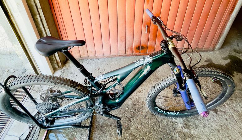 Gebrauchtes Specialized Turbo Levo SL Comp Carbon 2021 Mountainbike, Grün — Bild 5 von 9