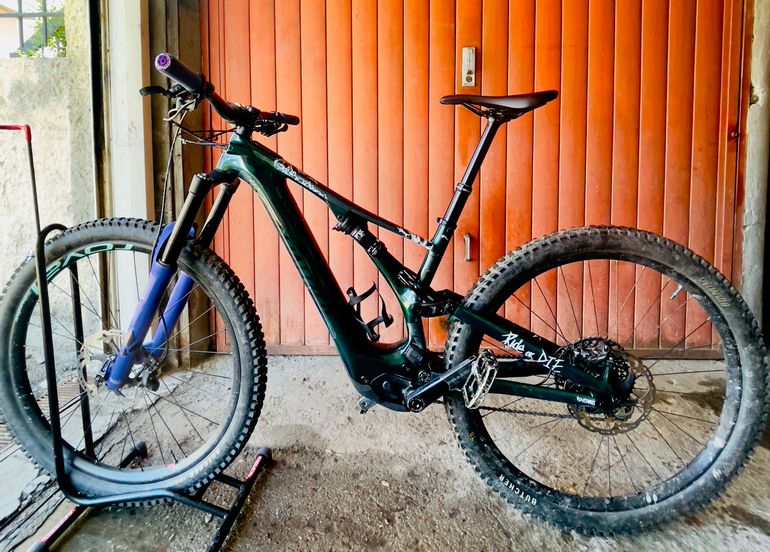 Gebrauchtes Specialized Turbo Levo SL Comp Carbon 2021 Mountainbike, Grün — Bild 2 von 9