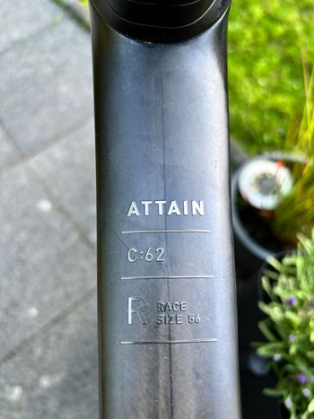 Used CUBE ATTAIN C:62, RACE 2026 2026 Road & Gravel, Black — image 3 of 3