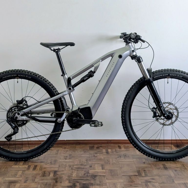 Used ROCKRIDER E-Mountainbike 29 Zoll E-EXPL 500S vollgefedert grau-metallic 2025 2025 Mountainbike, Light Gray, 29 — image 1 of 8