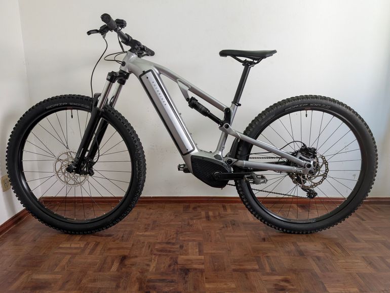 Used ROCKRIDER E-Mountainbike 29 Zoll E-EXPL 500S vollgefedert grau-metallic 2025 2025 Mountainbike, Light Gray, 29 — image 5 of 8