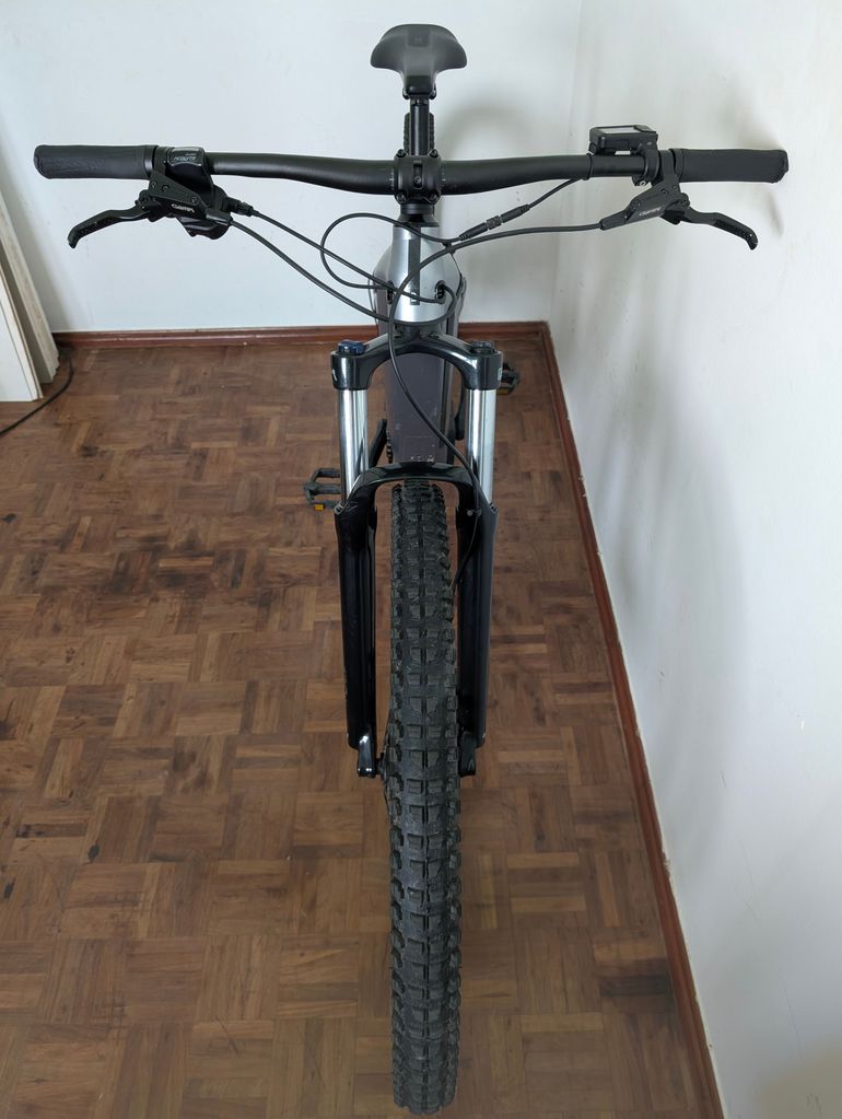 Used ROCKRIDER E-Mountainbike 29 Zoll E-EXPL 500S vollgefedert grau-metallic 2025 2025 Mountainbike, Light Gray, 29 — image 4 of 8