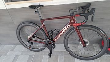 Used Cervélo Caledonia-5 Shimano Ultegra Di2 2025 Road & Gravel, Red — image 1 of 4