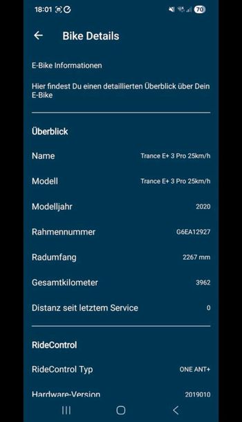Gebrauchtes Giant Trance E+ 3 Pro 2020 2020 Mountainbike, Rot, 27.5 — Bild 10 von 11