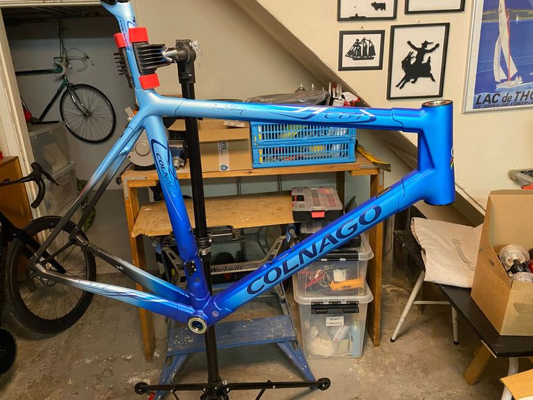 Used Colnago C64 Disc Frameset 2021 Frameset 2021 Road & Gravel, Blue — image 3 of 4