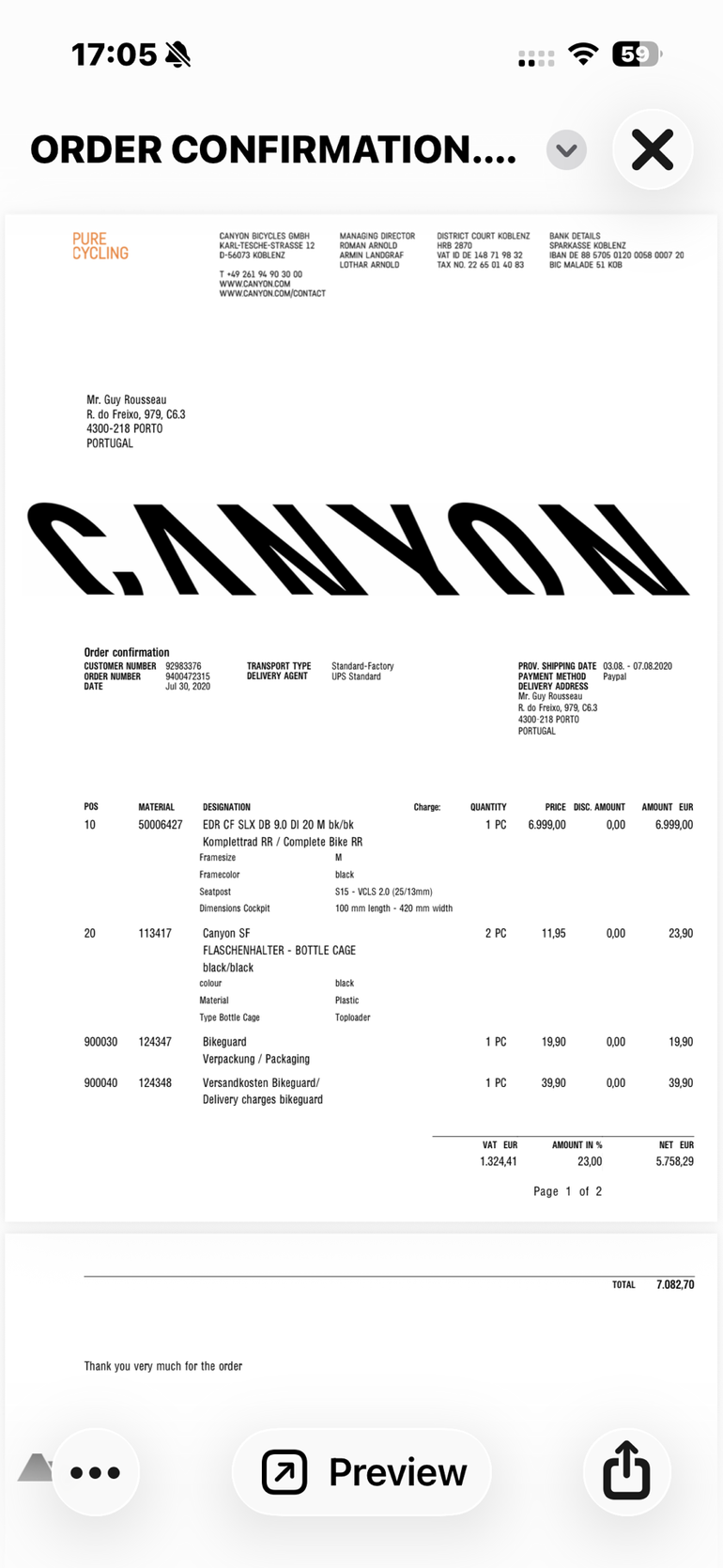 Używany Canyon CF SLX Disc 9.0 Di2 2020 2020 Road & Gravel — zdjęcie 13 z 13