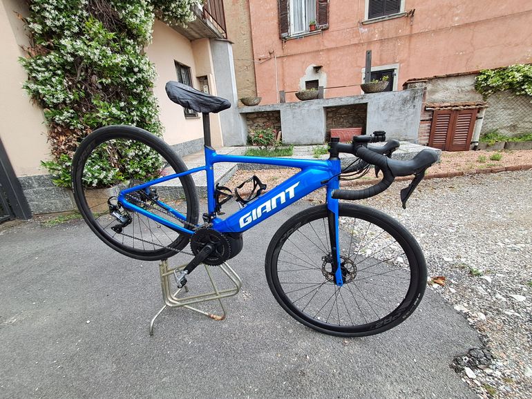 Used Giant Road E+ 1 Pro 2020 2020 Road & Gravel, Blue — image 1 of 14