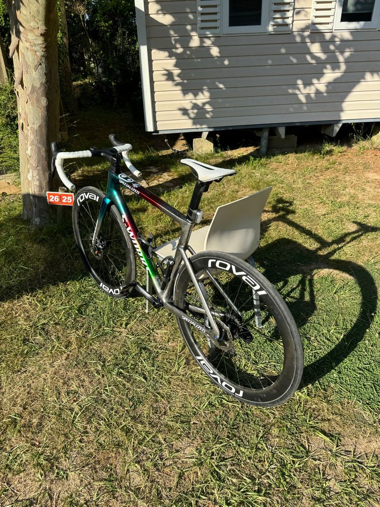 Used Specialized S-Works Tarmac SL7 Frameset - 2021 World Championship LTD 2022 2022 Road & Gravel, Light Gray — image 9 of 10