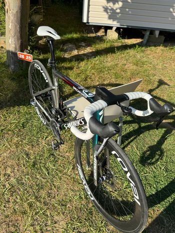 Used Specialized S-Works Tarmac SL7 Frameset - 2021 World Championship LTD 2022 2022 Road & Gravel, Light Gray — image 2 of 10