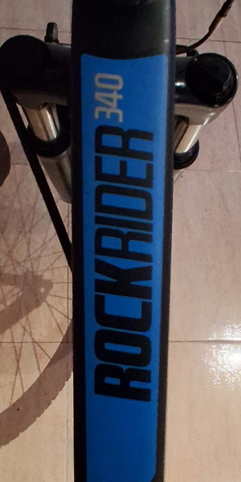 Gebrauchtes B’TWIN Custom Shimano Tourney 2019 Mountainbike, Hellgrau — Bild 7 von 10