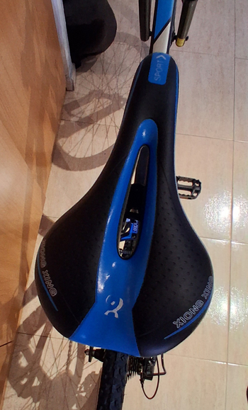 Gebrauchtes B’TWIN Custom Shimano Tourney 2019 Mountainbike, Hellgrau — Bild 6 von 10