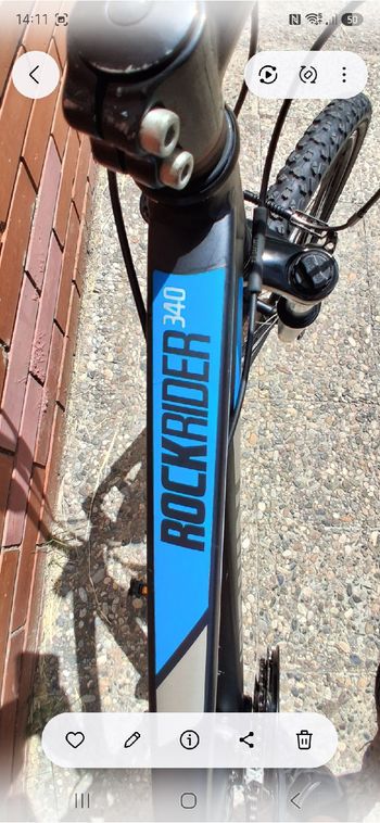 B’TWIN Custom Shimano Tourney 2019 Mountainbike de segunda mano, Gris claro — imagen 6 de 8