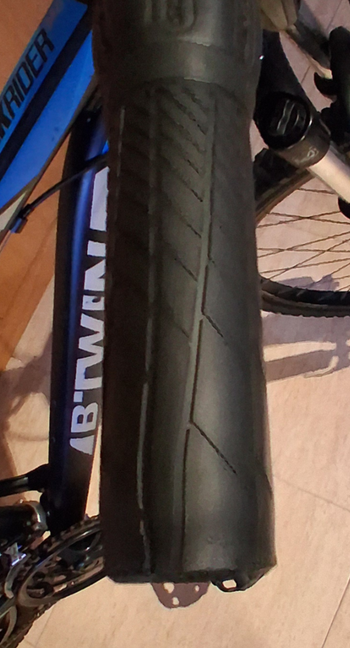 Gebrauchtes B’TWIN Custom Shimano Tourney 2019 Mountainbike, Hellgrau — Bild 8 von 10